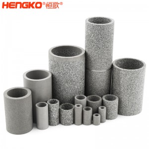 恒歌粉末燒結(jié)不銹鋼除塵濾筒透氣工業(yè)過濾器過濾精準滲透性好_用于制藥化工純水過濾
