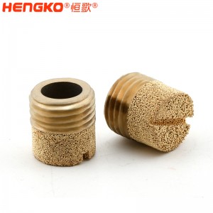 厂家生产加工1分2分4分8分青铜HD型消音器耐高温消音降噪，气动元件电磁阀堵头消音器