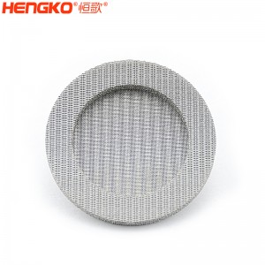 濾芯廠家不銹鋼316燒結(jié)網(wǎng)過濾片呼吸金屬孔隙均勻透氣，水處理過濾用
