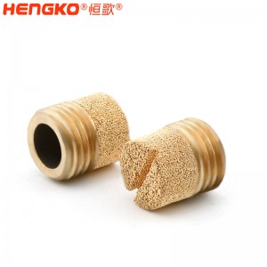 厂家生产加工1分2分4分8分青铜HD型消音器耐高温消音降噪，气动元件电磁阀堵头消音器