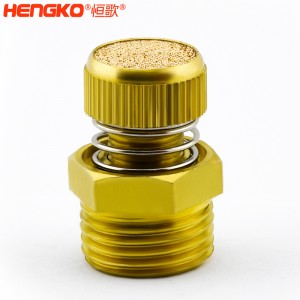 廠家批發(fā)HSD型可調(diào)節(jié)青銅消聲消音器多規(guī)格耐高溫消音降噪，用于電磁閥氣動靜音器接頭