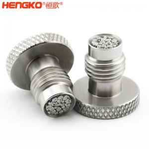 廠家定制有創(chuàng)呼吸機(jī)氣源入口醫(yī)療級316L不銹鋼過濾器濾芯防塵透氣耐腐蝕，用于呼吸機(jī)